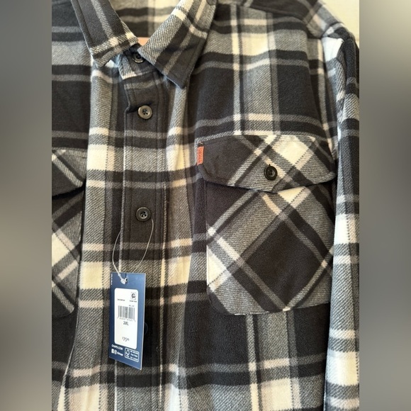 Chaps Arctic Fleece Shirt Jacket Size XXL - Picture 5 of 8